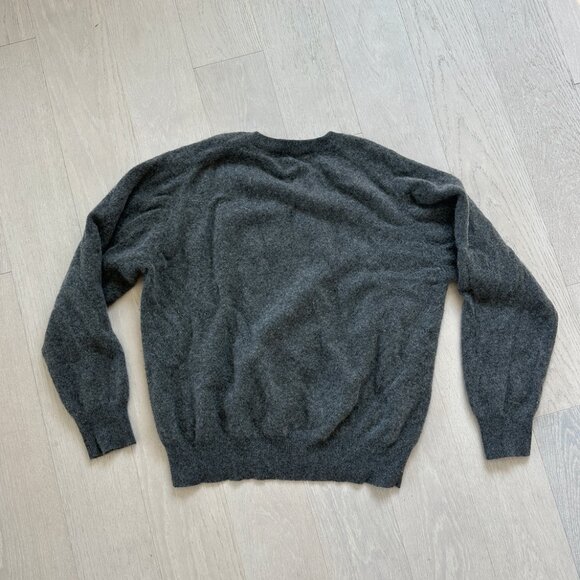 Kirkland Cashmere Charcoal Gray V-Neck Sweater XXL - Picture 4 of 4